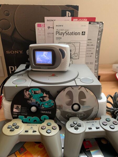 PS1 本体 SCPH-1000 動作品 良好 プレイステーション PlayStation 初代プレステ SONY モニター付き