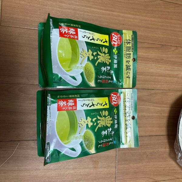 伊藤園 お~いお茶 濃い茶 さらさら抹茶入り緑茶 80g*2個