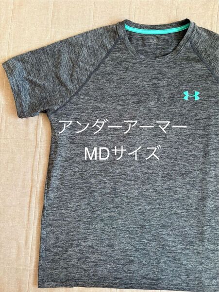アンダーアーマー トレーニングウェア Tシャツ 丸首MDサイズ グレー 半袖