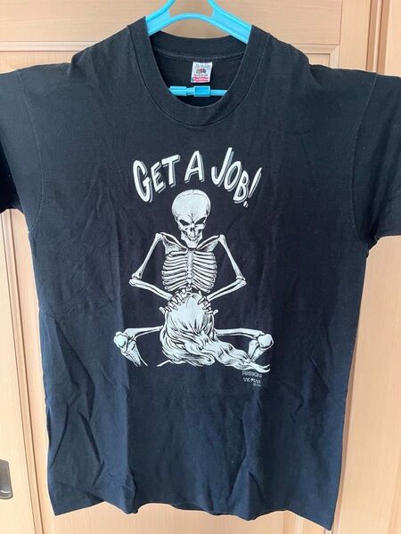 Get A Job Tシャツ 黒 FASHION VICTIM 古着 ヴィンテージ