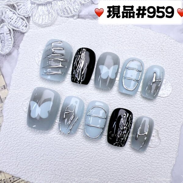 959ネイルチップ 量産型サブカル地雷系チークかわいい韓国現品ネイルチップつけ爪ギャルサブカル地雷推しネイル現品y2k痛ネイル