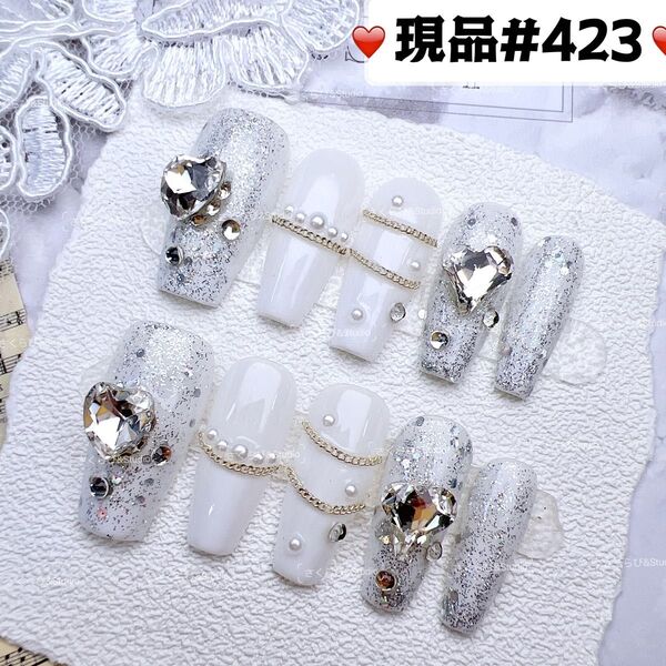 423ネイルチップ 量産型サブカル地雷系チークかわいい韓国現品ネイルチップつけ爪ギャルサブカル地雷推しネイル現品y2k痛ネイル