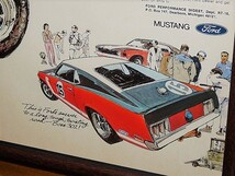 1970年 USA '70s 洋書雑誌広告 額装品 Ford Mustang Boss 302 フォード マスタング ムスタング ボス ( A3サイズ・雑誌見開きサイズ ）_画像4