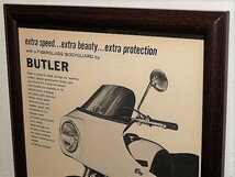 1966年 USA 洋書雑誌広告 額装品 Butler Fairings バトラー フェアリング フルカウル / 検索用 Yamaha YDS3, ヤマハ YM1 ( A4サイズ ）_画像2