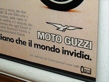 1981年 ITALY '80s イタリア 洋書雑誌広告 額装品 Moto Guzzi V50 モトグッチ ( A4サイズ ）_画像4