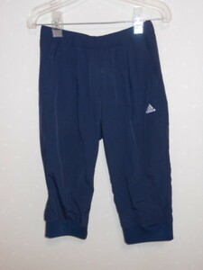 * adidas Adidas * 7 минут длина нейлон брюки # дамский S темно-синий (0818)