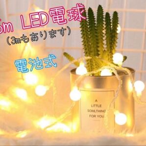 【新品・未使用】6mLED電球 電池 電飾 キャンプ アウトドア クリスマス
