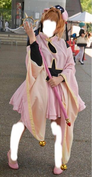 カードキャプターさくら クリアカード編 木之本桜 コスプレ 衣装 ウィッグ 中華