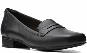  free shipping Clarks 26.5cmpe knee Loafer Flat leather black black office formal spo sun sneakers ballet R91