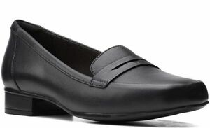  бесплатная доставка Clarks 25cmpe колено Loafer Flat кожа черный чёрный офис формальный spo солнечный спортивные туфли балет R91