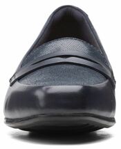 送料無料 Clarks 23cm ペニー ローファー フラット レザー ネイビー ブルー オフィス フォーマル スポサン スニーカー バレエ R91_画像7