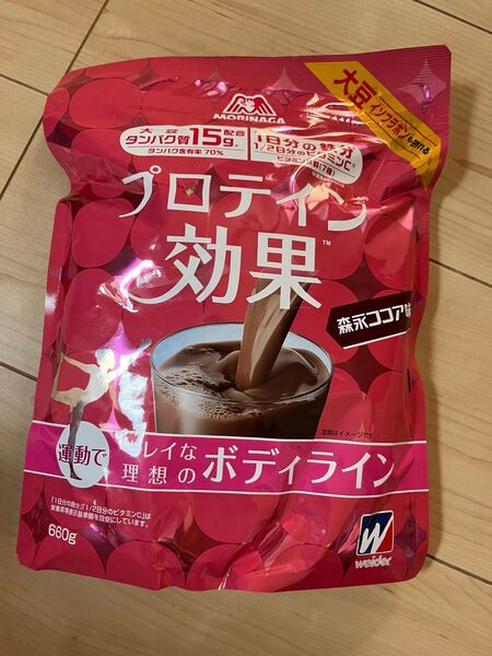 ウイダー 森永 プロテイン効果 森永ココア味 660g タンパク質