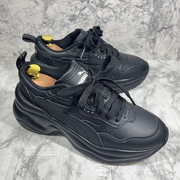 【美品】 PUMA プーマ シリア ウェッジ 厚底 スニーカー 24.5cm