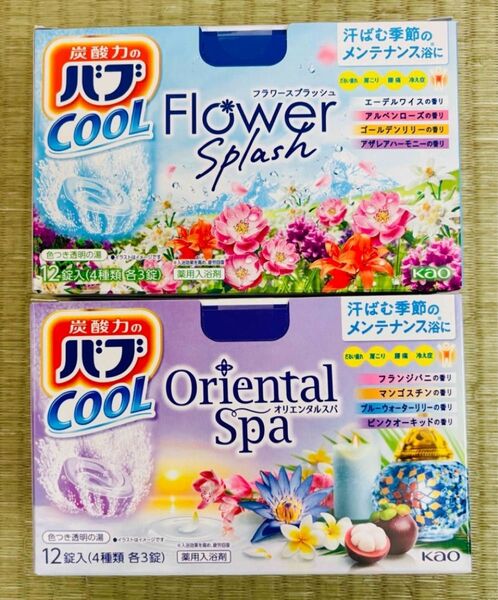 入浴剤 cool 花王バブ 炭酸湯 透明湯 花王 kao 8種類24個 クール