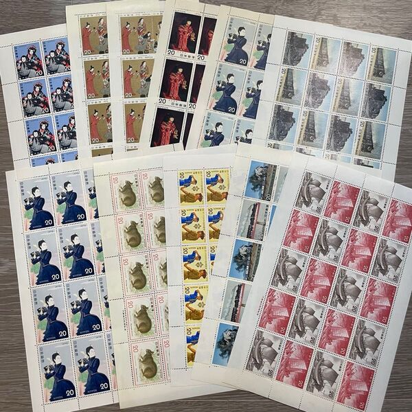 記念切手 額面価格4000円分 未使用 ミニ折り紙1枚