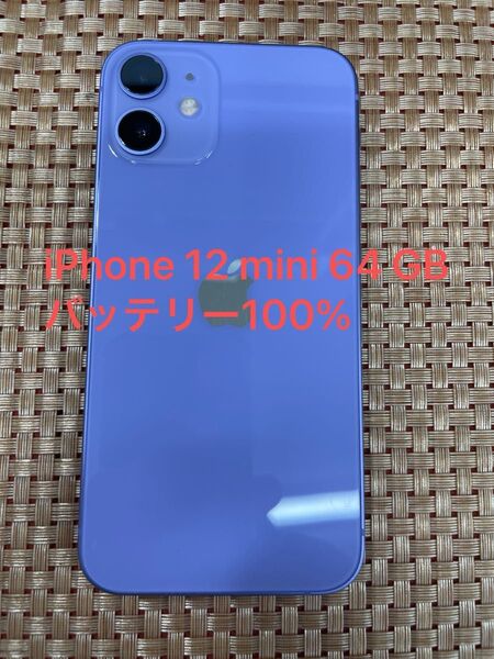 iPhone 12 mini 64 GB パープルSIMフリー【6119】