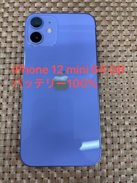 iPhone 12 mini 64 GB パープルSIMフリー【3477】