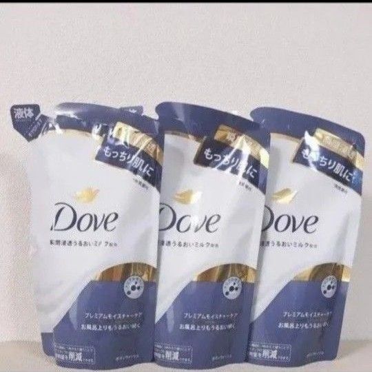 Dove ダヴ ボディウォッシュ プレミアムモイスチャーケア 詰替用 3袋