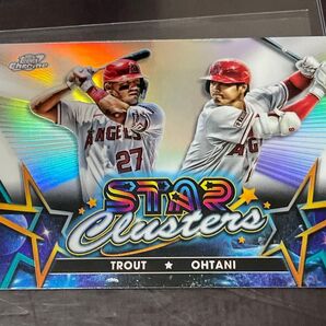 大谷翔平 トラウト インサート リフラクター カード 2023 Topps cosmic