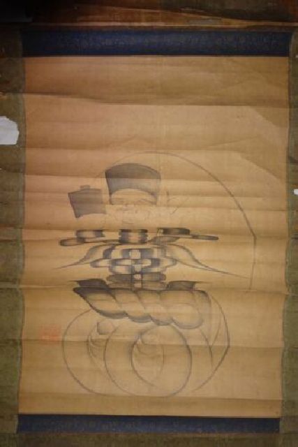 दुर्लभ प्राचीन तीर्थ डाइकोकुटेन सात भाग्यशाली देवता भगवान पेंटिंग भगवान सिग्नेचर पेपर बुक हैंगिंग स्क्रॉल शिंटो पेंटिंग जापानी पेंटिंग प्राचीन कला, कलाकृति, किताब, लटका हुआ स्क्रॉल