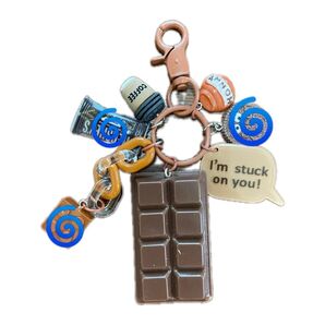 じゃらじゃらキーホルダー バッグチャーム キーリング チョコレートラバー キーホルダー キーリング キーチェーン