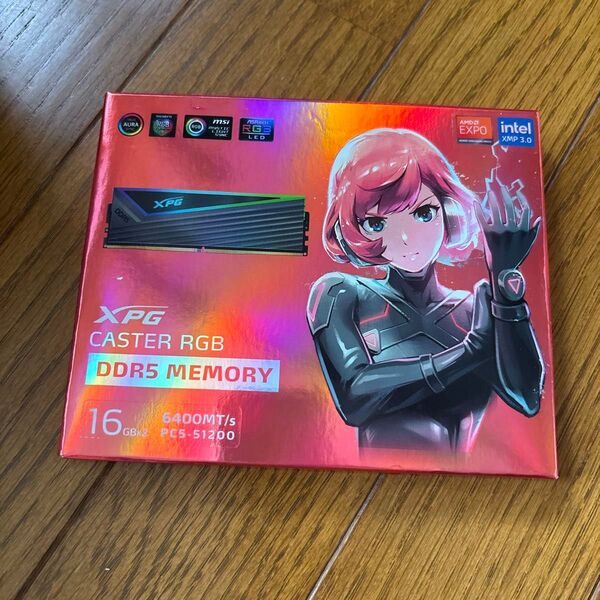 XPG CASTER RGB DDR5 メモリ 32GB (16GBx2) PC5-51200