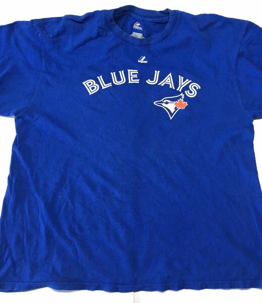 【アメリカ合衆国インポート物古着】BLUE JAYS Tシャツ（XLサイズ・ブルー）