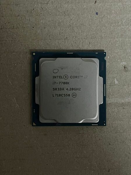動作品 Intel Core i7 7700K 4.20GHz LGA1151 CPU 世代最速! 即時支払いできる方限定特価品