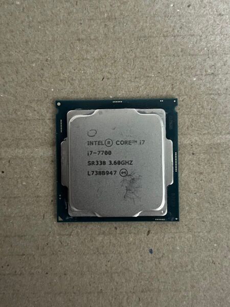 動作品 Intel Core i7 7700 3.60GHz LGA1151 CPU 即時支払いできる方限定特価品
