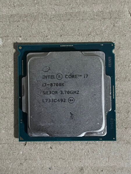 No2 動作品 Intel Core i7 8700K 3.70GHz LGA1151 CPU 即時支払いできる方限定特価品