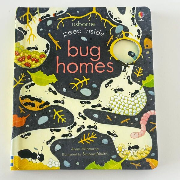 Bug Homes 英語絵本 usborne しかけボードブック 虫・昆虫