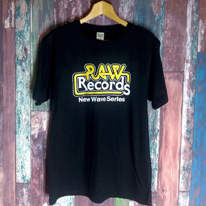 送込　RAW Records UK PUNK 半袖Tシャツ　黒　2XLサイズ