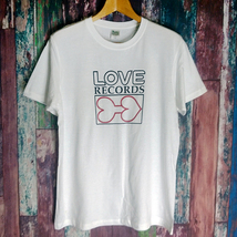 送込　LOVE RECORDS 　 ラブ レコード　 Finland 半袖Tシャツ　白　Mサイズ_画像1