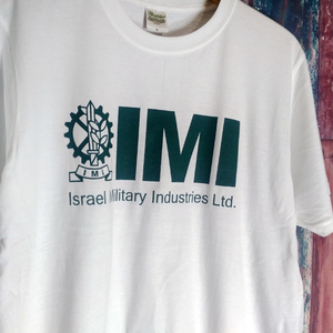 送込　IMI イスラエル ミリタリー インダストリーズ 半袖Tシャツ　白　XLサイズ