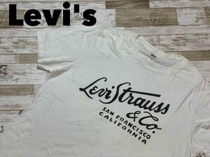 ☆送料無料☆ Levi's リーバイス 古着 半袖 Tシャツ メンズ XL 大きいサイズ ホワイト トップス 中古 即決