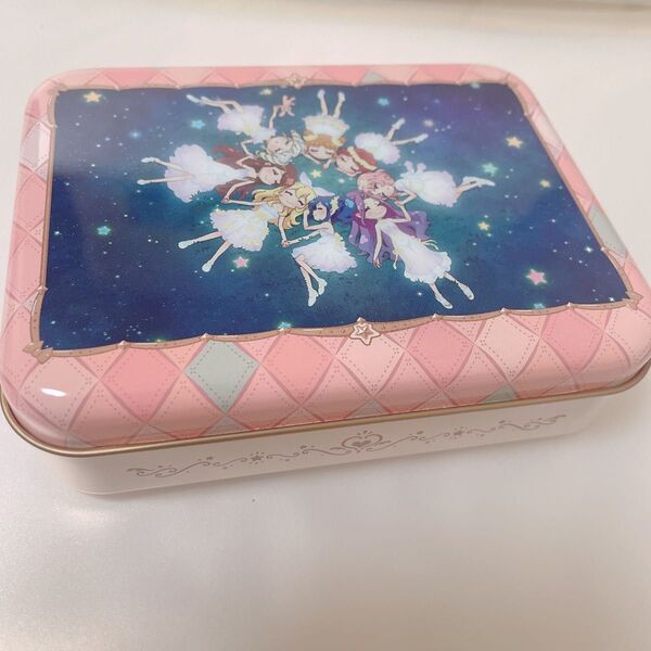 アイカツ クランチチョコ缶 B イオン限定 STAR☆ANIS いちご あおい 蘭 ユリカ おとめ かえで 美月 さくら 缶