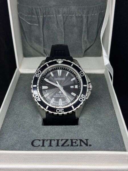 CITIZEN プロマスターダイバーマリンBNO190 箱付き稼働美品 定価45000円 検PROSPEX ソーラー電波