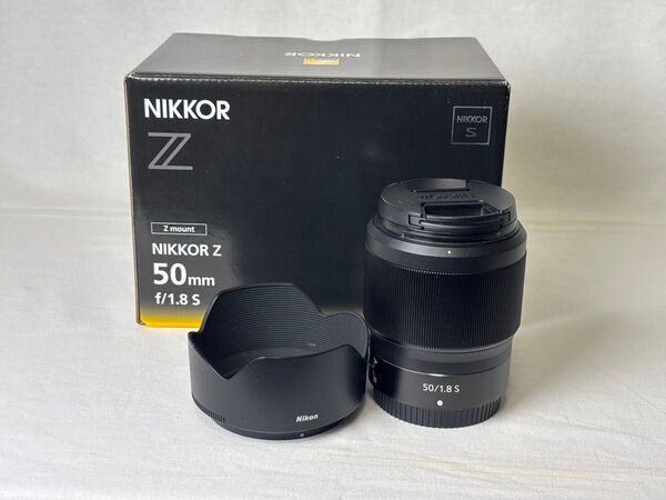 ニコン Nikon NIKKOR Z 50mm f/1.8 S レンズ 美品・完全動作品 元箱あり フード緩め