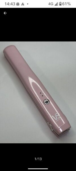 VIDAL SASSOON ヴィダルサスーン コードレス充電式ヘアアイロン ストレート・カール2way ピンク 本体のみ