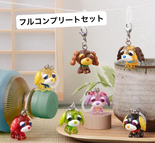 【即日配送可能】お茶犬 めじるしアクセサリー 全7種 コンプリートセット バンダイ ガシャポン ガチャ