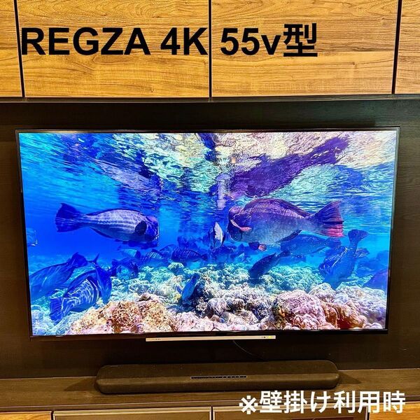 【美品】東芝 55V型 4Kレグザ 55M520X タイムシフトリンク W録画 REGZA