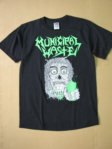 N301＊MUNICIPAL WASTE　ミュニシパル・ウェイスト　バンドTシャツ　ハードコア　パンク　スラッシュメタル　ロックＴ　両面プリント