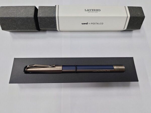 未使用 希少 三菱鉛筆 LAYERED uni by POSTALCO ネイビー ボールペン G2リフィル 60周年記念 限定