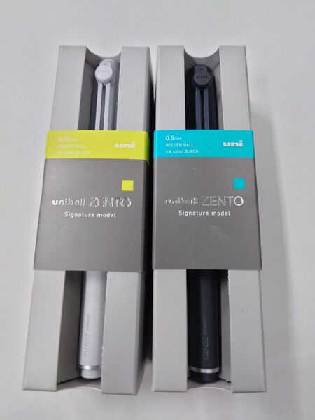 未使用 ユニボールゼント シグニチャーモデル 0.5 0.38 2本セット uniball ZENTO