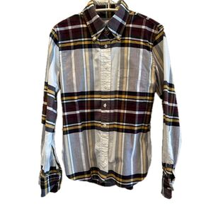 チェック 長袖シャツ ボタンダウンシャツ