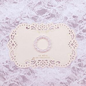 【オーダーメイド】指輪 パール ビーズリング シンプル エレガント 大人 韓国