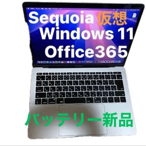 ※仮想、MacBook pro,2017、13インチsequoia ,windows11,office365