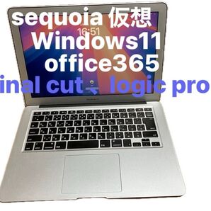 ※仮想、MacBook Air 2015,13インチ,sequoia,windows 11