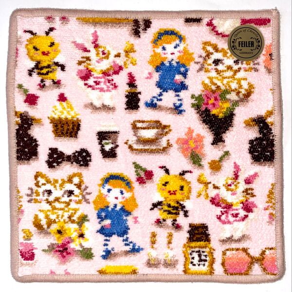 新品未使用品 フェイラー FEILER カレルチャペック紅茶店 コラボタオルハンカチ メゾンドニコルアリス バジー