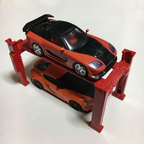 素人改造 トミカ ワイスピ ハン仕様2台セット&難ありM2ダイキャスト四柱リフト